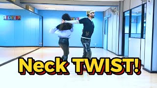 Salsa Neck Twists Advanced Level 410 salsadancing [upl. by Reahard469]