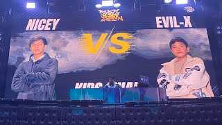 Bboy Nicecy vs Bboy evil X EPC JAM 2023 kids finals [upl. by Nileve826]