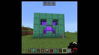 Creeper Nether Portal Gate Build minecraft viral shorts [upl. by Ferrand904]