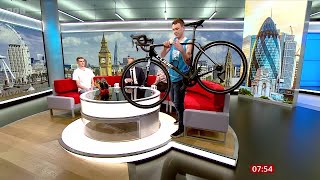 Ben Kellett Will Carry Bicycle On His Shoulders At The London Marathon On BBC Breakfast 04042024 [upl. by Anyel]