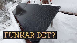 OFF GRID SOLCELLER PÅ VINTERN  FUNGERAR DET  Avsnitt 3 [upl. by Tsepmet]