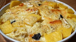 Polenta gratinata con formaggio  in 10 nel microonde  Polenta w cheese [upl. by Hellah]