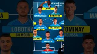 La nuova formazione del napoli 24 25 [upl. by Melody892]