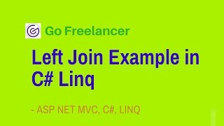 Left Join Example in C Linq [upl. by Ertnod]