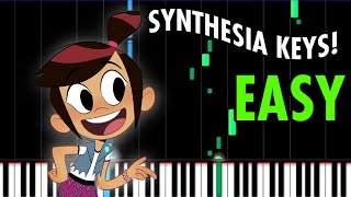 EASY TUTORIAL The Ghost and Molly McGee Theme on SYNTHESIA KEYS [upl. by Nats592]