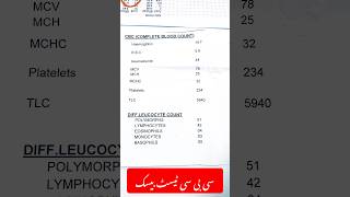 CBC Test Urdu Hindi  complete blood count  Dr irfan cbctest youtubeshorts drirfanazeem shorts [upl. by Hollington]