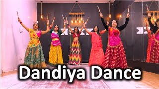 Dholida  Dandiya Dance Easy Dance  Navratri Special  Choreography by Kiran Shah [upl. by Coulson]