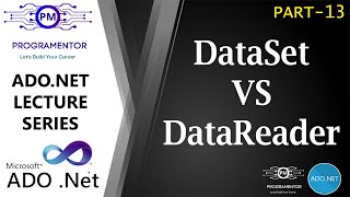 13  Difference BW DataSet amp DataReader  DataSet VS DataReader  ADONET Tutorials HindiUrdu [upl. by Erehc778]