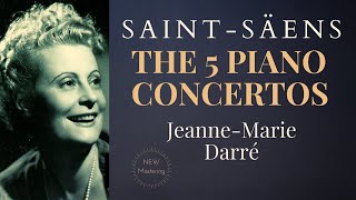 SaintSaëns  Piano Concertos No12345  Presentation Century’s recording  JeanneMarie Darré [upl. by Yrdnal]