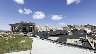 Tornado causes damage in Elkhorn NE [upl. by Atsyrt500]