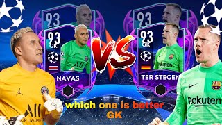 Review ter stegen vs navas champion league in fifa moblie 22 [upl. by Shanly]