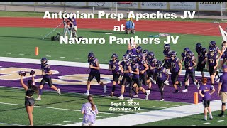 Navarro Panthers JV vs Antonian Prep JV 2024 [upl. by Obediah]