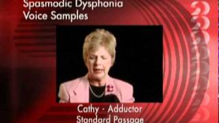 Spasmodic Dysphonia Voice Samples [upl. by Attiuqram532]