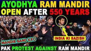 AYODHYA RAM MANDIR OPEN AFTER 550 YEARS  PAK PROTEST AGAINST RAM MANDIR  SANA AMJAD [upl. by Quintie]