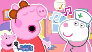 Five Little Monkeys Jumping On The Bed  Peppa Pig Nursery Rhymes amp Kids Songs [upl. by Zennas586]