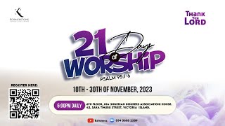 21 DAYS OF WORSHIP  DAY 1  101123  ONOS ARIYO [upl. by Gernhard]