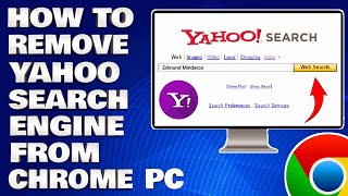 How To Remove Yahoo Search Engine or Safe Search From Google Chrome PC Solution [upl. by Eustazio479]