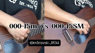 Martin 00015M vs 00015SM martinguitars 00015m 00015sm [upl. by Elletse]