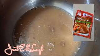 How to make Gravy using McCormick Brown Gravy Mix [upl. by Annoet]