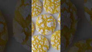 Lemon Crinkle Cookies 🍋🍋🍋… cookies baking lemon foodphotography cookiesrecipe [upl. by Kopple716]