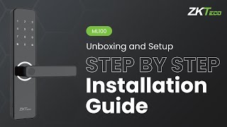 Unboxing and Setup of the ZKTeco ML100 Smart Lock  StepbyStep Installation Guide [upl. by Burk]