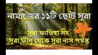 আল্ কোরআনের 11 টি ছোট সূরা।  al quran er 11 t soto surah [upl. by Lertnek710]