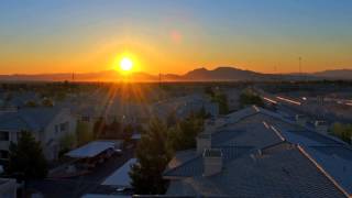 Sunrise Time Lapse HD Video 1080p Footage Views of Rising Sun over a City with Houses and Traffic [upl. by Brahear22]