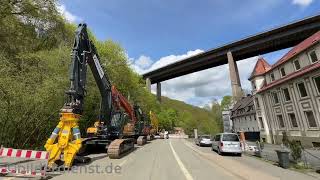 Um 1200 Uhr ist es soweit Sprengung der Talbrücke Rahmede [upl. by Ahsiket]