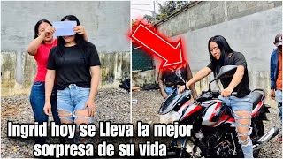 Ingrid nunca imaginó esta sorpresota moto nueva para Ingrid Dios mío tienes que verlo😱 [upl. by Gnues]