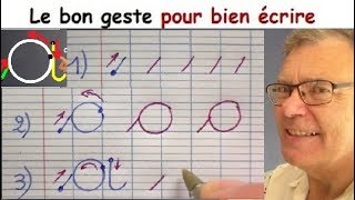 Ecriture française gs cp ce1  Comment bien écrire la lettre a  1 [upl. by Hcirdeirf]