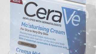 RESEÑA Crema hidratante CeraVe con ceramidas 💦 [upl. by Leod339]