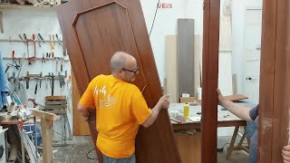 Cambiare senso apertura porta in legno Tutorial  Woodworking skills [upl. by Perloff]