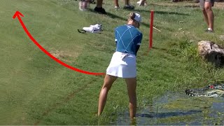 CRAZIEST GOLF SHOTS  LPGA  USGA  WSN [upl. by Astraea]