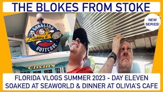 Florida Vlogs Summer 23  Day 11  Soaked At Seaworld and Dinner at Olivias Cafe in Old Key West [upl. by Jacintha]