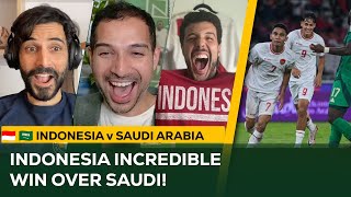 Indonesia INCREDIBLE Victory over Saudi Arabia  AFC Asia World Cup Qualifier Match Reaction [upl. by Aniratak156]