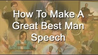 How To Write A Best Man Speech  Tips And Outline For A Wedding Toast [upl. by Lisbeth]