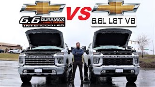 2023 Chevy Silverado HD 66L Gas Vs 66L Duramax What Is The Better Choice [upl. by Kee]