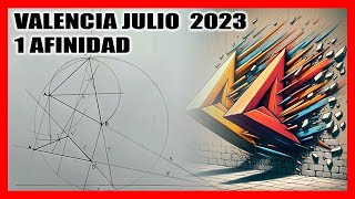 Ej 1 AFINIDAD ✔️​​ PAU Valencia julio 2023 🎁​ Examen SELECTIVIDAD dibujo técnico resuelto [upl. by Odrareve747]