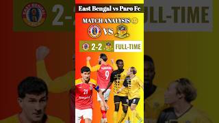 EAST BENGAL VS PARO FC MATCH ANALYSIS 🥲 ❤💛💛🖤 shorts viral short shortsindia [upl. by Eneiluj]