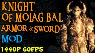 Skyrim Special Edition  Knight of Molag Bal Armor amp Sword PC and Xbox One [upl. by Raual]