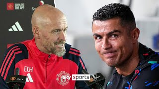 Erik ten Hags honest response to Cristiano Ronaldos Man United comments [upl. by Mady487]