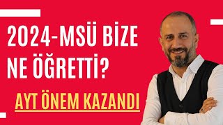 2024Msü Sınavı Bize Ne Öğretti [upl. by Krebs]