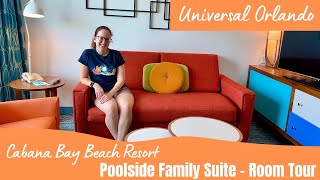 Cabana Bay Beach Resort  Exterior Entry Poolside Family Suite Room Tour  Universal Orlando [upl. by Eeneg]