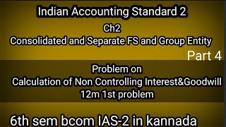 6th Sem Bcom Indian Accounting Standard Ch2 Consolidated and Separate FS and Group Entity part4 [upl. by Uahc183]