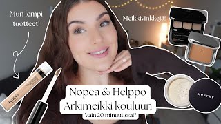 NOPEA amp HELPPO ARKIMEIKKI KOULUUN💄 Vinkkejä ja tuotesuosituksia [upl. by Nerat]