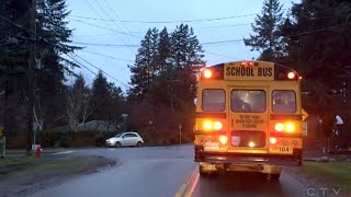 Caught on Cam Disturbing driving near BC school bus [upl. by Afas]