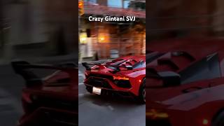 Gintani Lamborghini Aventador SVJ Shoot flames huracan supercar cartok lamborghini svj [upl. by Opportina]