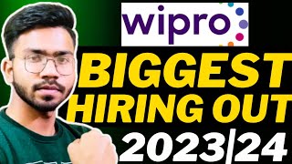 Wipro Elite Biggest Mass Hiring 🔥  Batch 20232024  Apply Now [upl. by Tonnie]