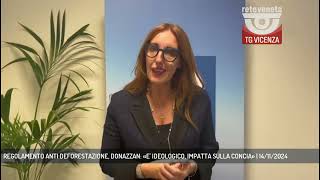 REGOLAMENTO ANTI DEFORESTAZIONE DONAZZAN «E IDEOLOGICO IMPATTA SULLA CONCIA»  14112024 [upl. by Brietta]