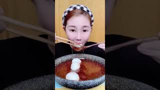 Mukbang Food Eating Show Stirfried noodles with eel and zucchini [upl. by Ahsieki981]